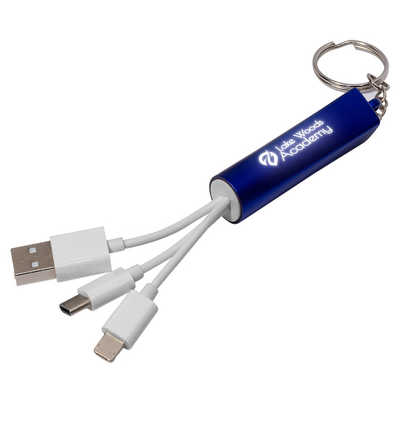 porte-clés illuminé pour adaptateur de recharge