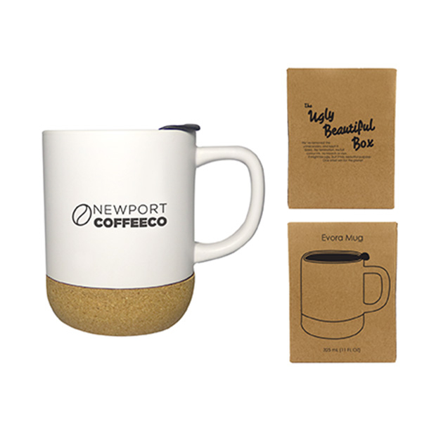 Gobelet en céramique avec base en liège (11 oz)