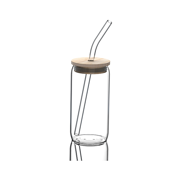Gobelet et paille en verre