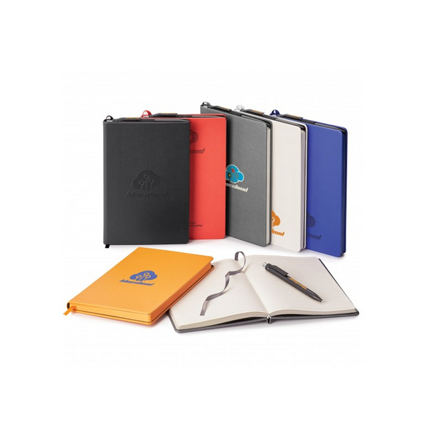 journal à reliure sans couture combinéé à un stylo noir