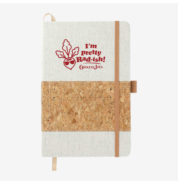 carnet en coton recyclé et liège