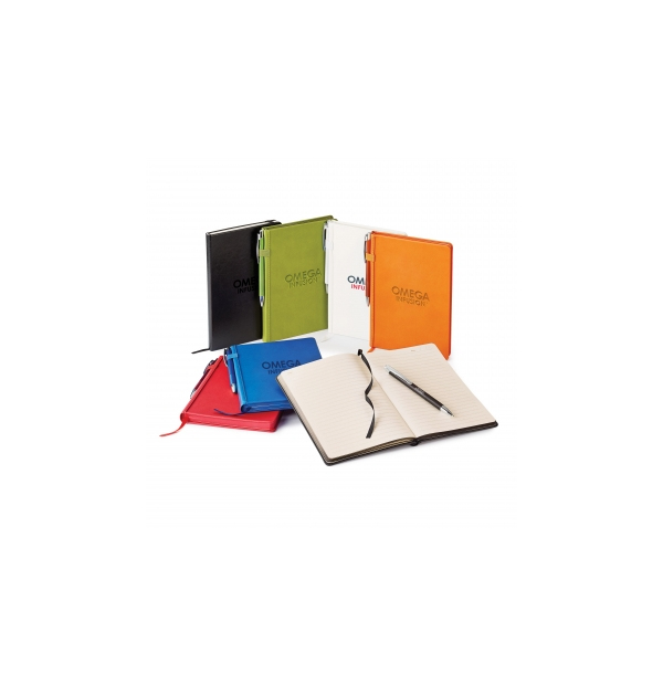 journal couverture en vinyle avec stylo