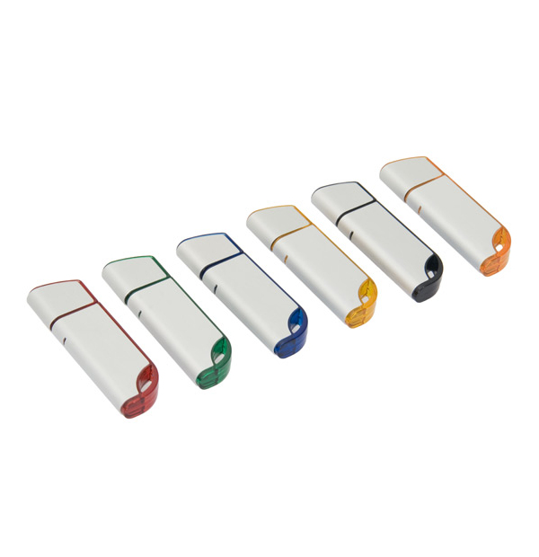 Clé usb - métal et plastique translucide