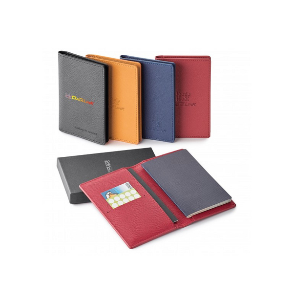 Porte-passeport en cuir véritable avec RFID