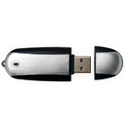 Clé USB - métal et plastique translucide