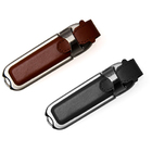 Clé USB fini simili cuir et métal