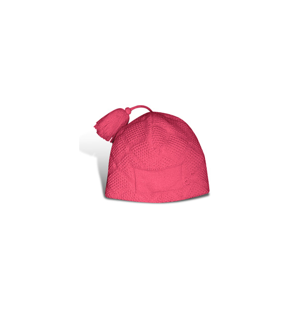 bonnet en tricot 100% acrylique avec pompon
