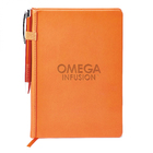 journal couverture en vinyle avec stylo