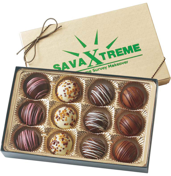 boîte cadeau de 12 truffes