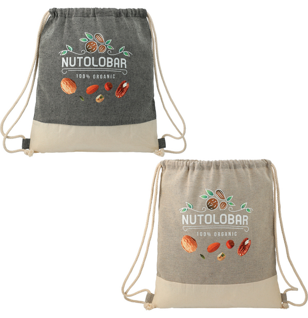 Sac à cordon coulissant en coton recyclé
