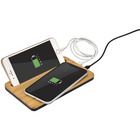 plaque de charge sans fil en bambou