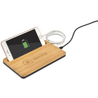 plaque de charge sans fil en bambou