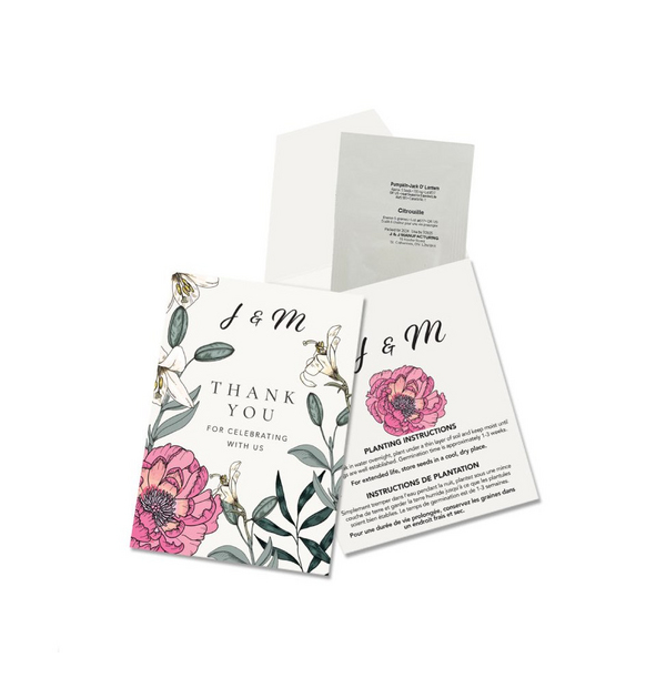 Sachet de semences avec impression personnalisée