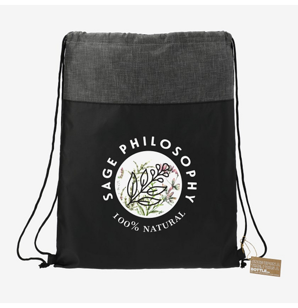 sac à cordon fabriqué de matière recyclée