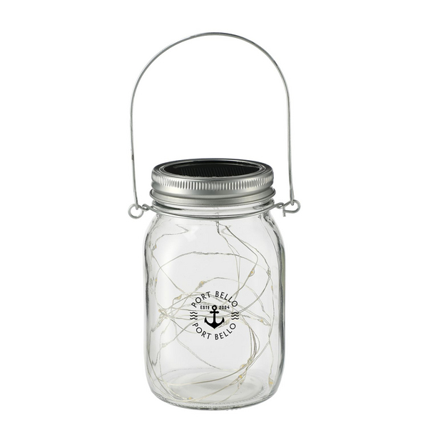 Lanterne solaire style Pot Mason