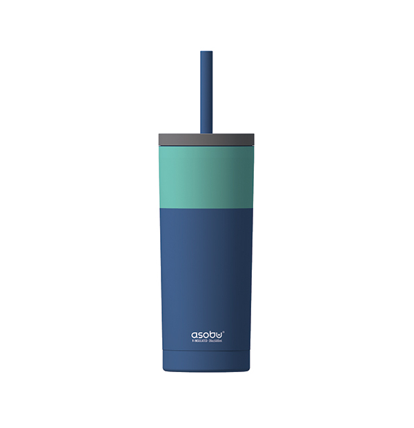 Bouteille avec paille en silicone (20 oz) 