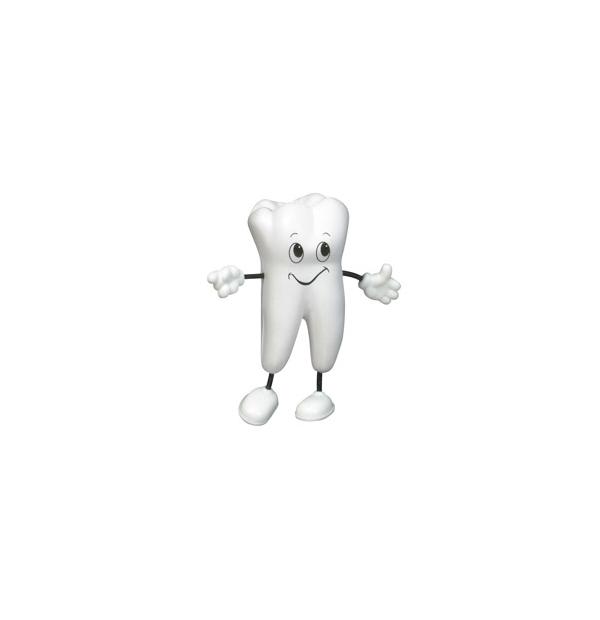 balle anti-stress en forme de dent