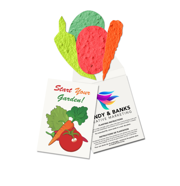 Sachet de semences pour salade avec impression personnalisée