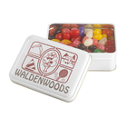 boîte métallique avec friandises (saveurs variées)